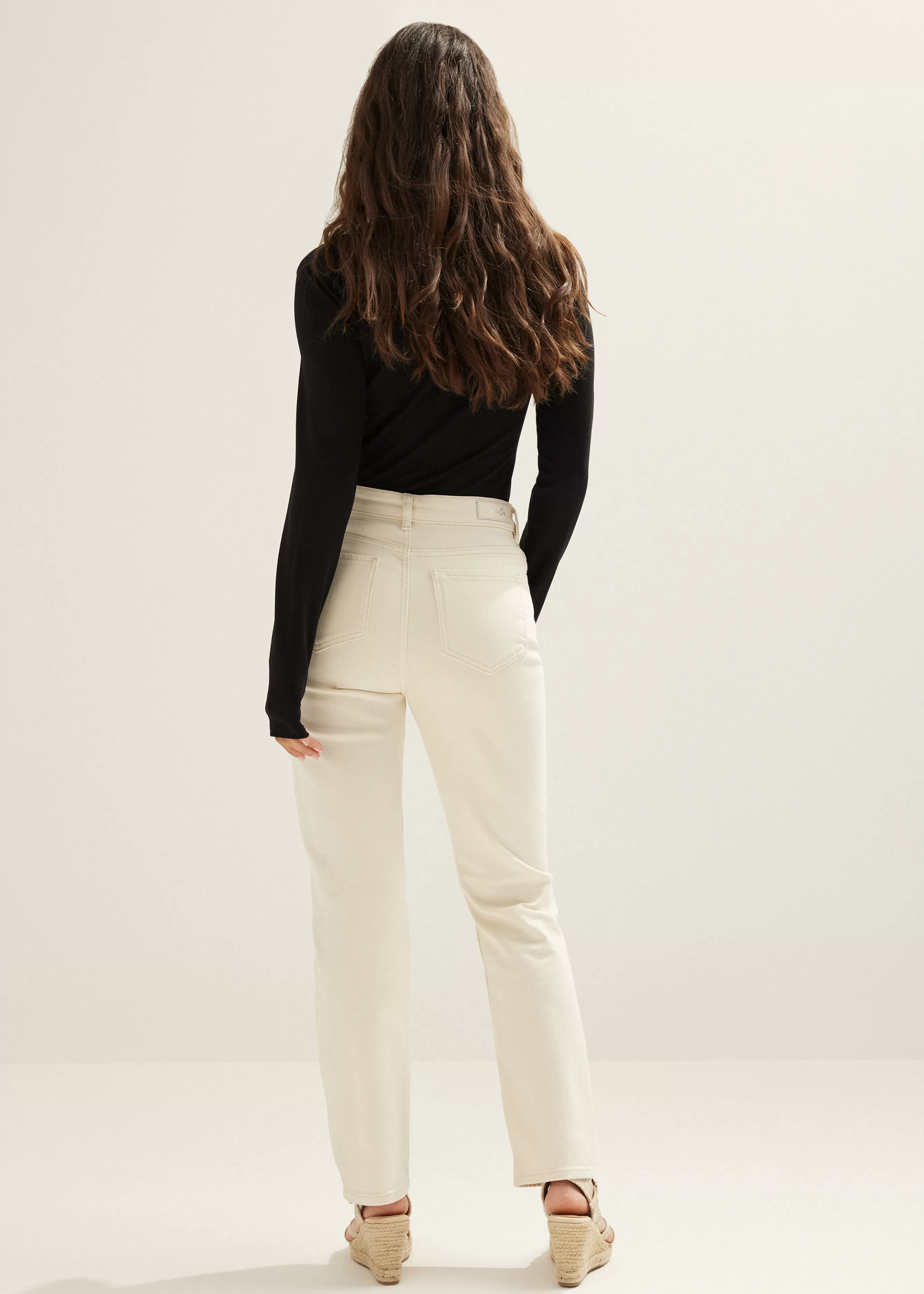 Basic top met lange mouwen<Cotton Club Shop