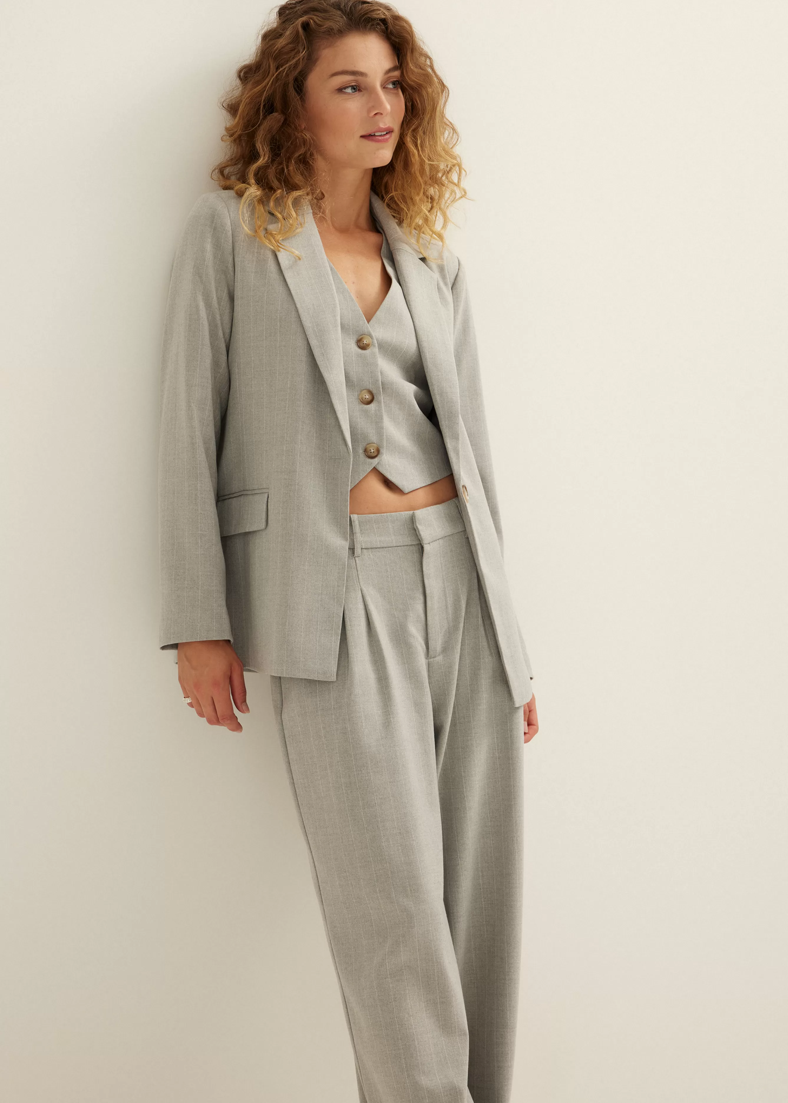 Blazer met krijtstreep<Cotton Club Clearance