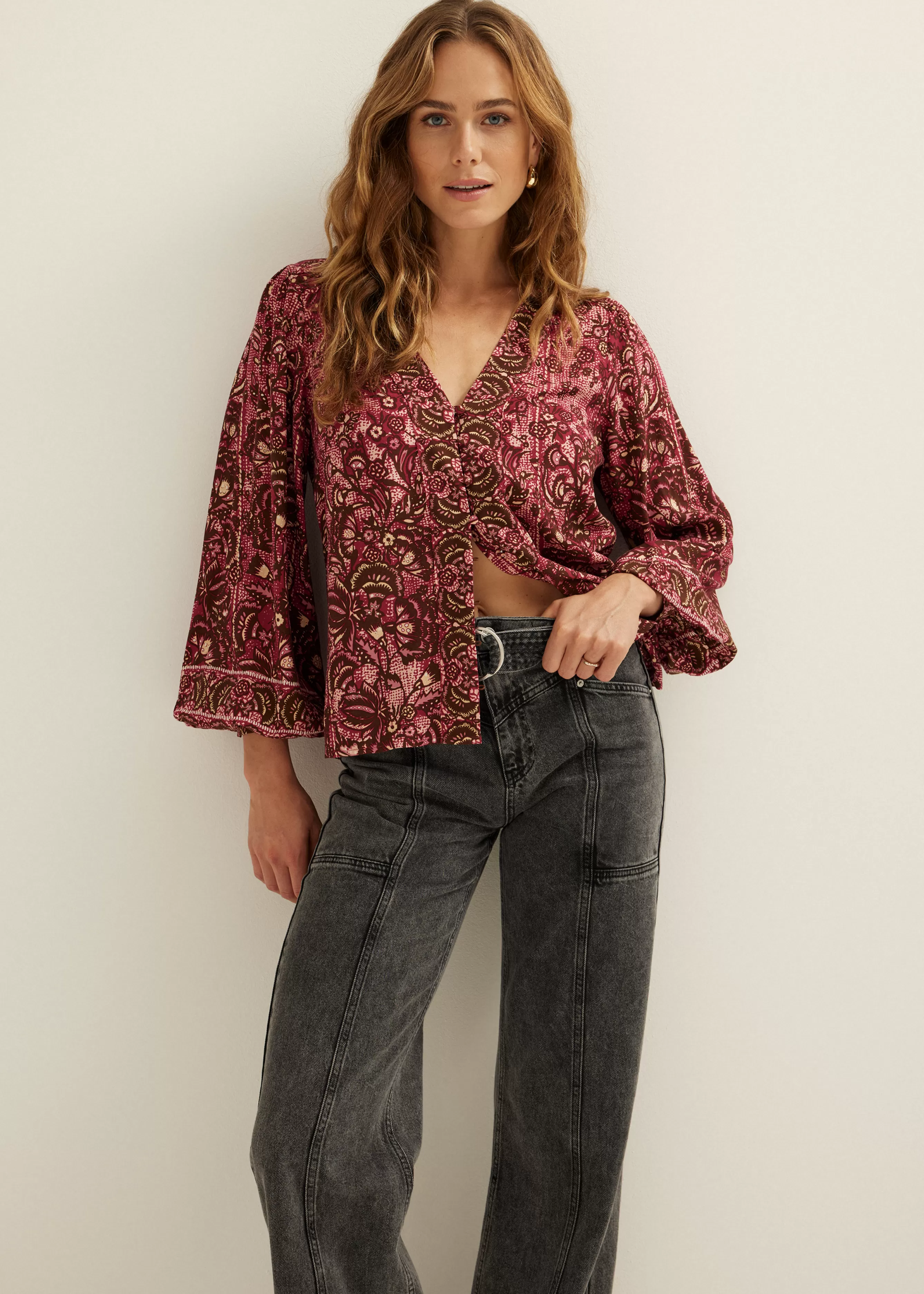 Blouse bloemenprint<Cotton Club Fashion