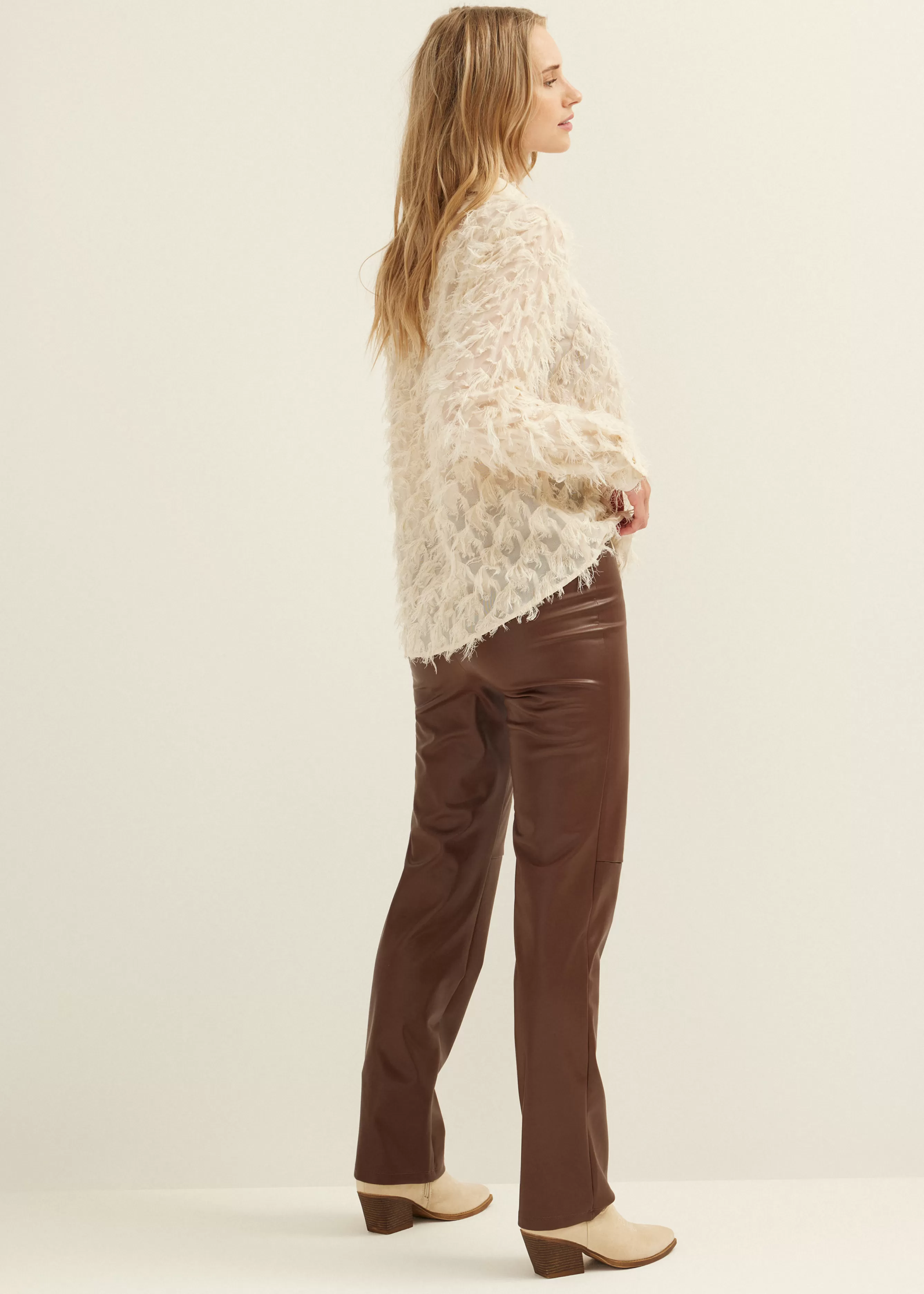 Blouse met furry details<Cotton Club Hot