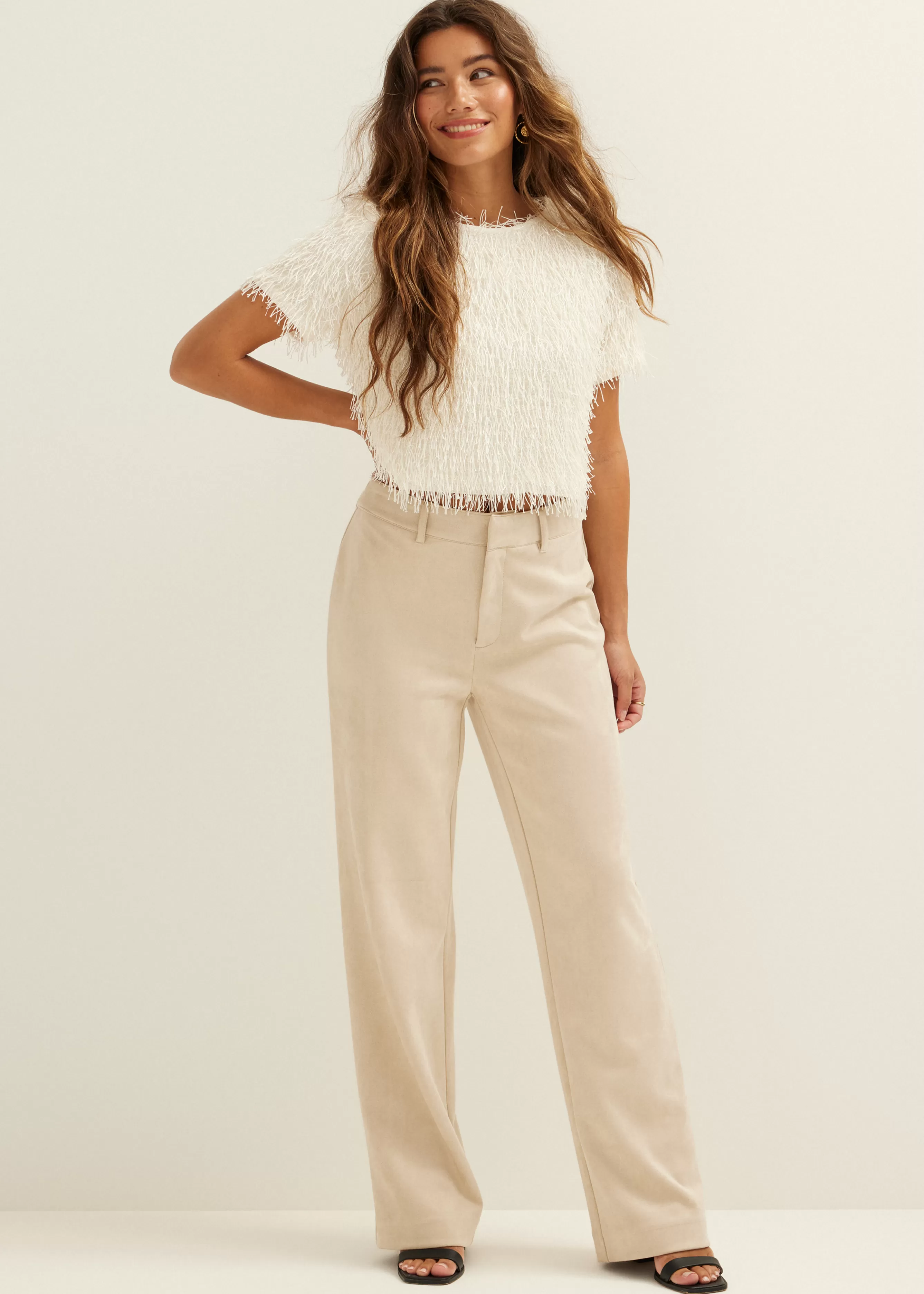 Broek van suedine<Cotton Club Flash Sale