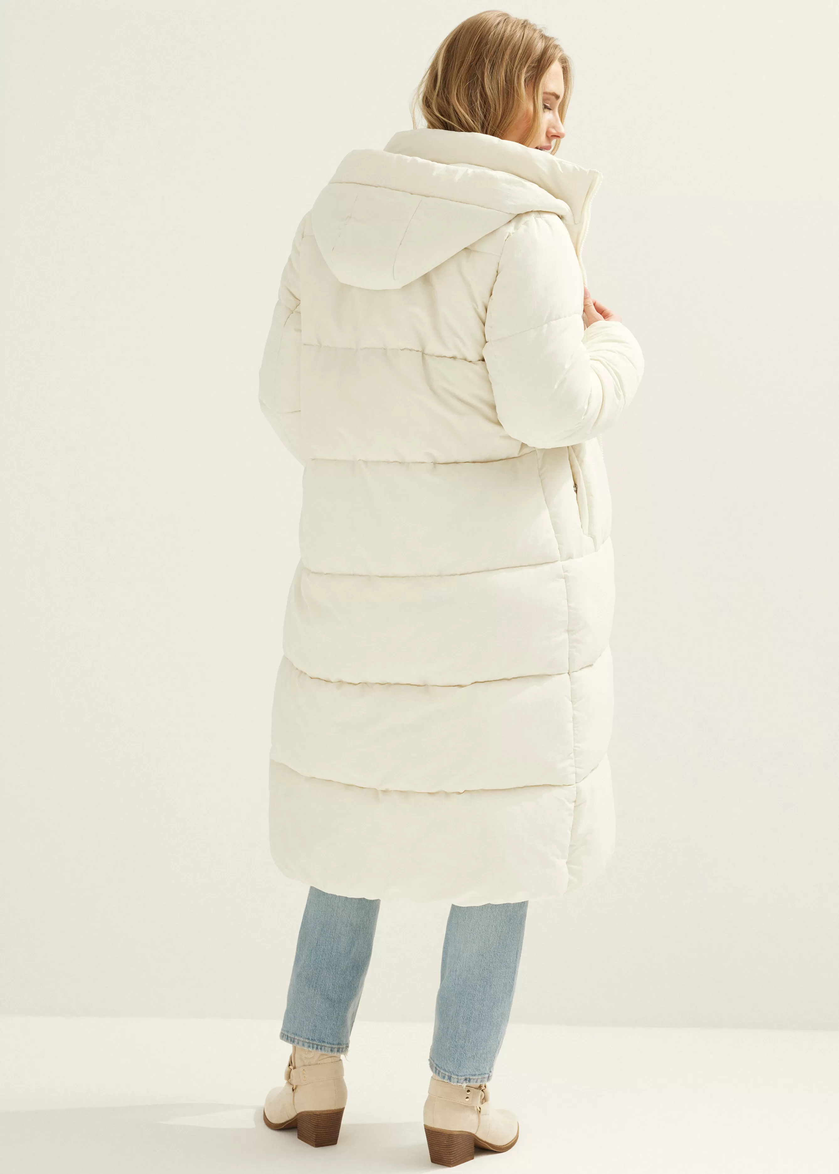 Lange puffer jas<Cotton Club Fashion