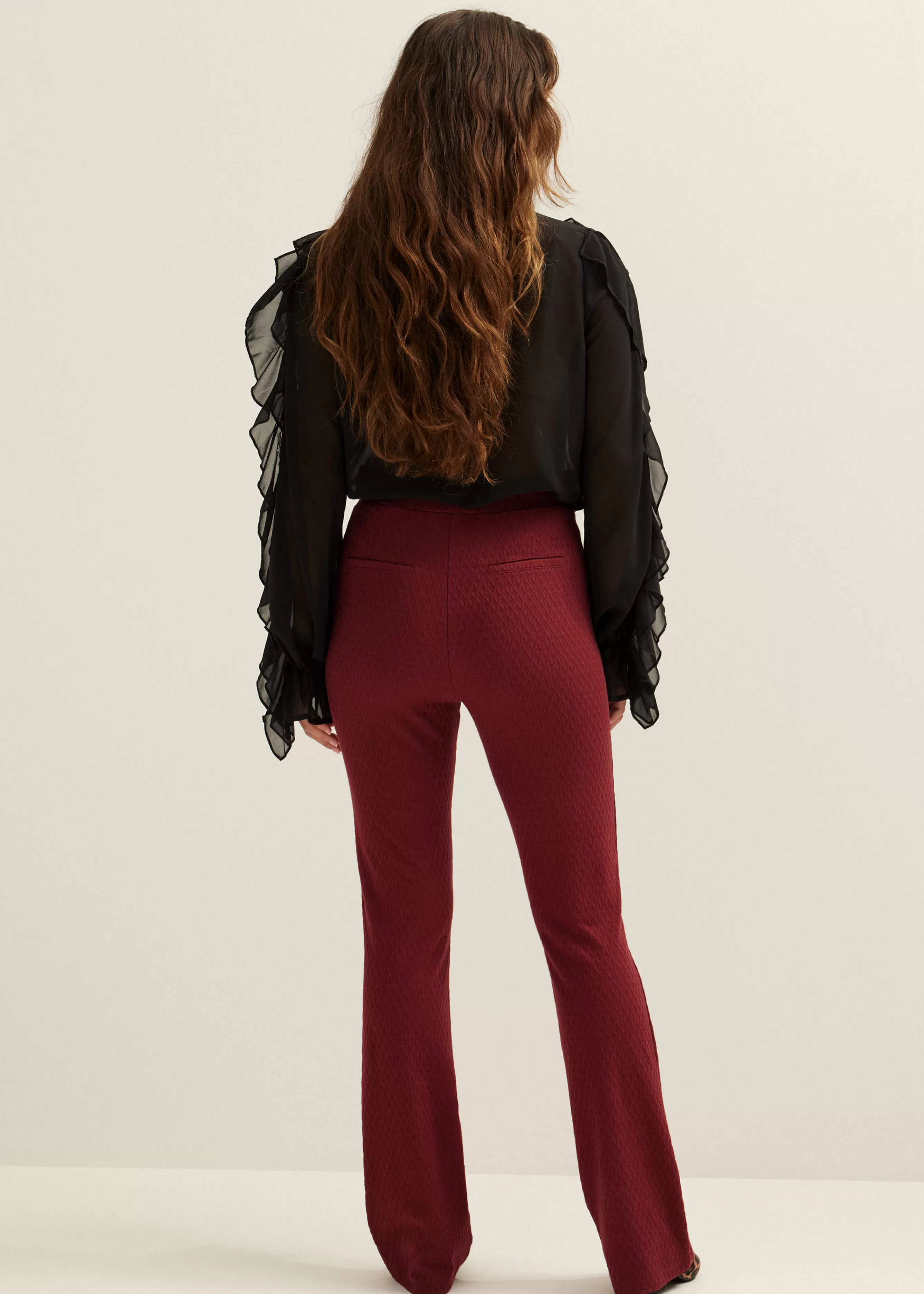 Pantalon jacquard<Cotton Club Best Sale