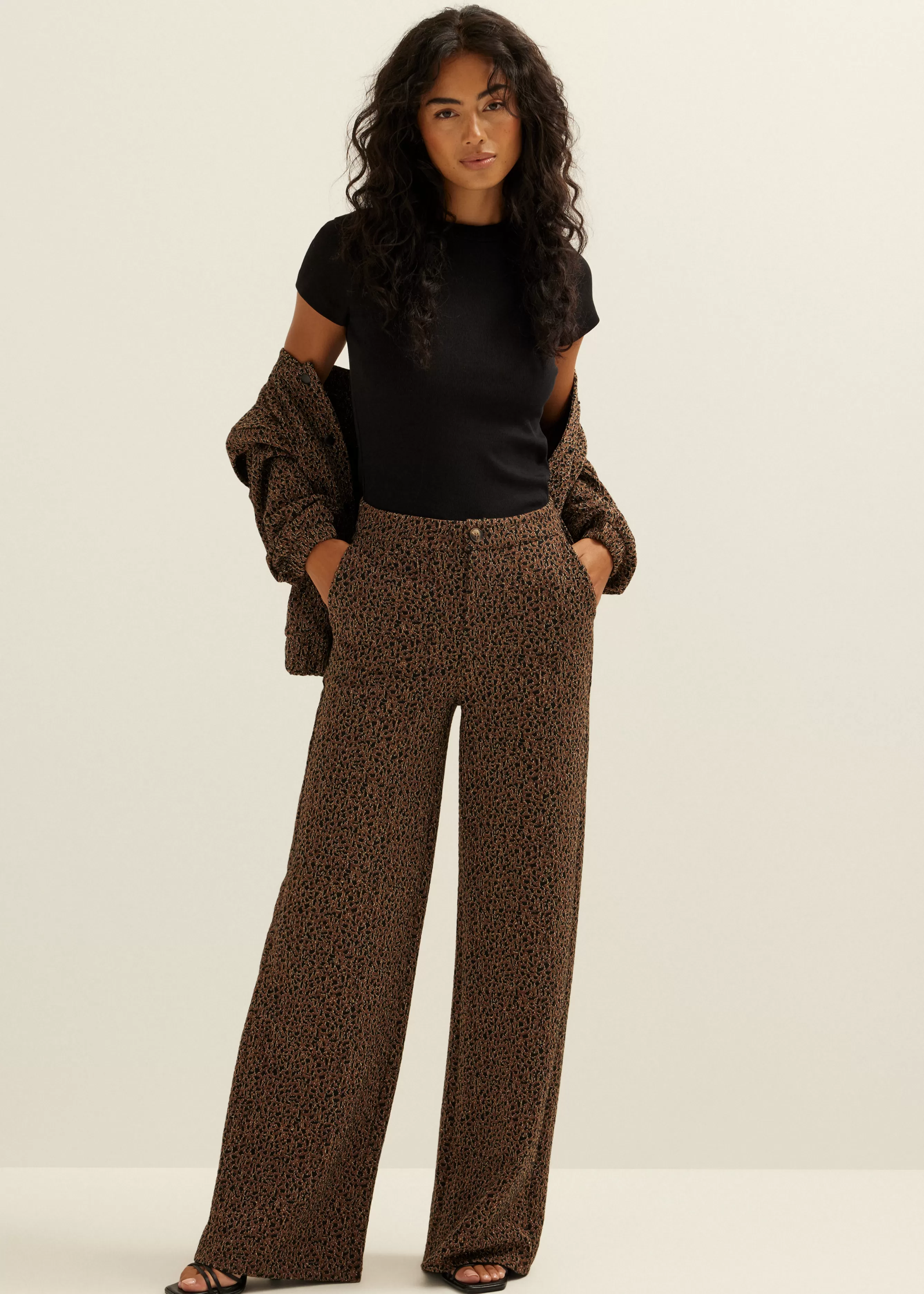 Pantalon met lurex<Cotton Club Hot