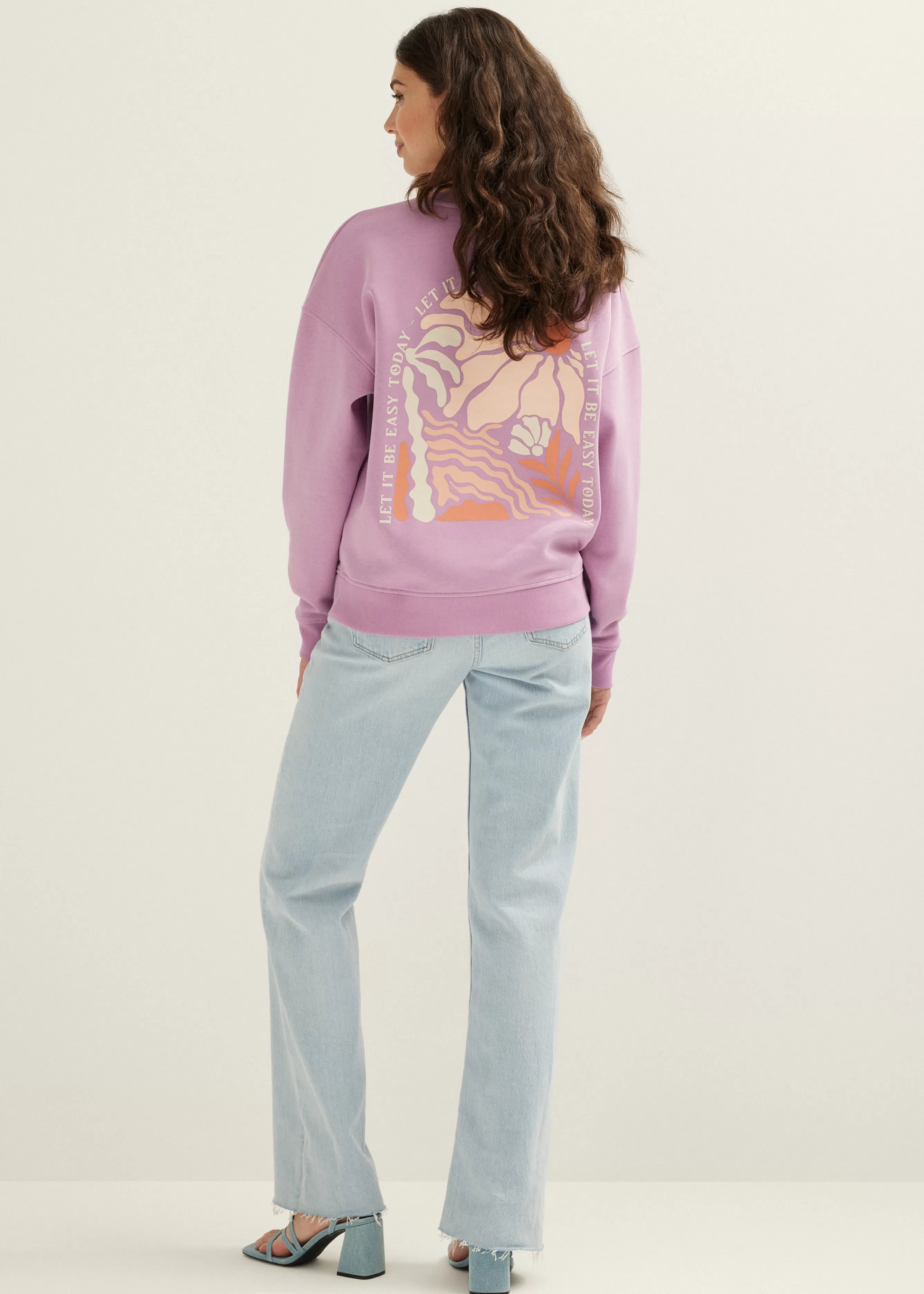 Sweater met print<Cotton Club Cheap